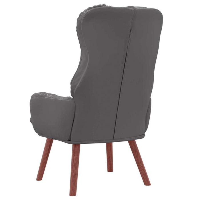 fotoliu Gri 69 x 74 x 93 cm Piele artificiala WALTI