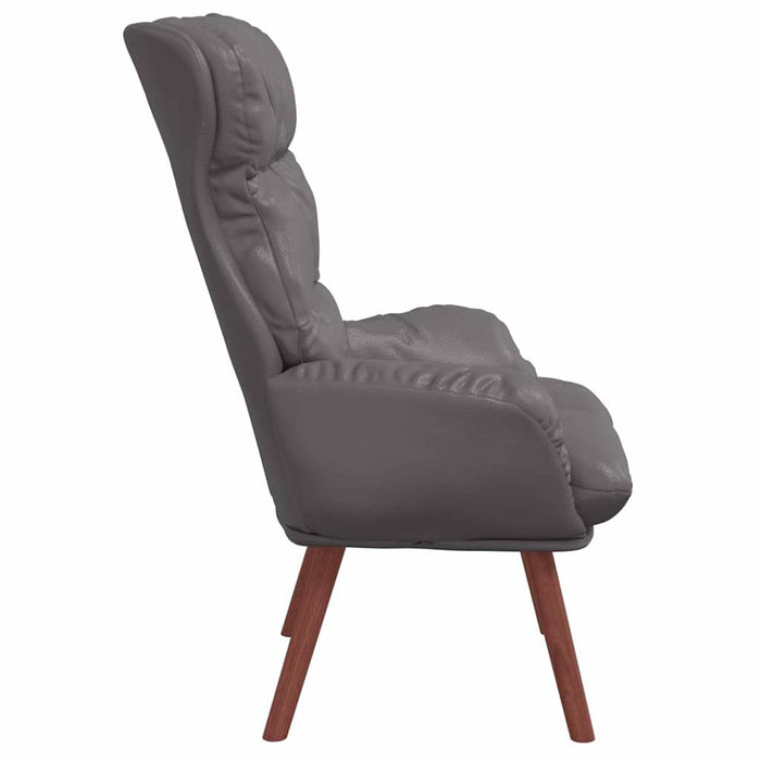 fotoliu Gri 69 x 74 x 93 cm Piele artificiala WALTI