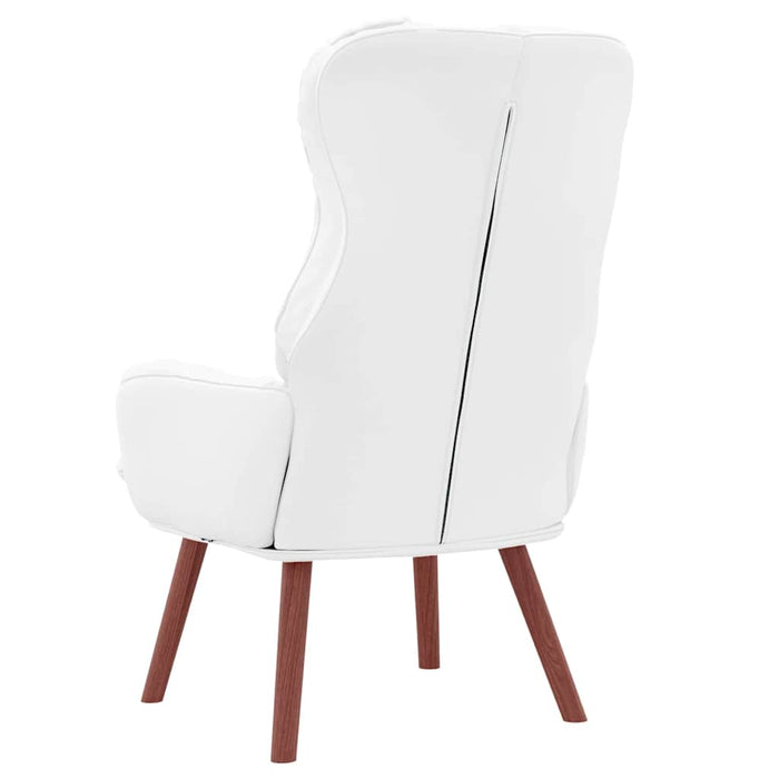 fotoliu Alb 69 x 74 x 93 cm Piele artificiala WALTI