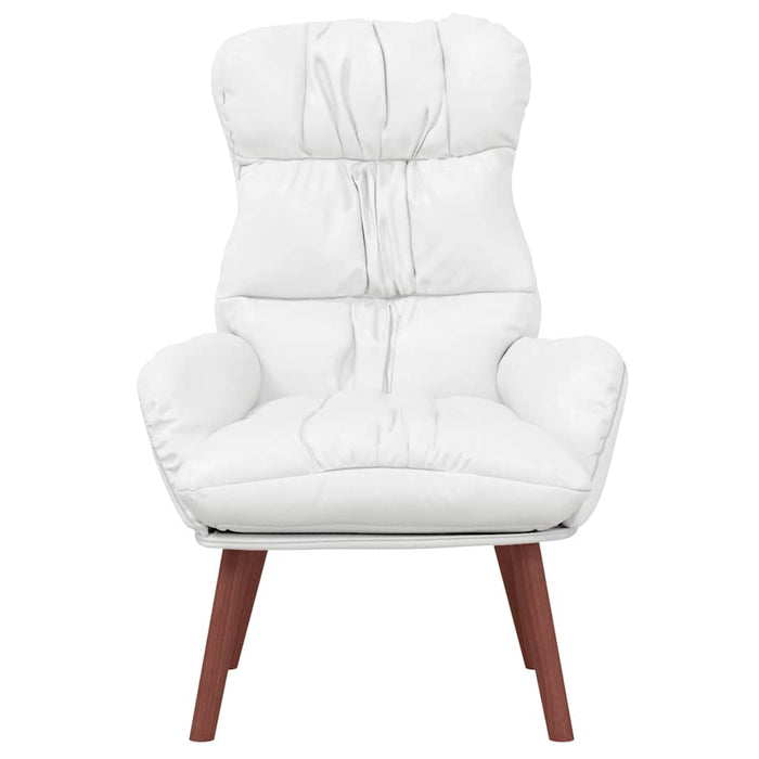 fotoliu Alb 69 x 74 x 93 cm Piele artificiala WALTI