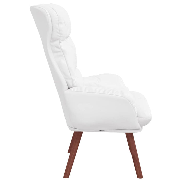 fotoliu Alb 69 x 74 x 93 cm Piele artificiala WALTI