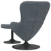 Scaun Egg cu Taburet Gri închis 63 x 73 x 90 cm Catifea - WALTI WALTI