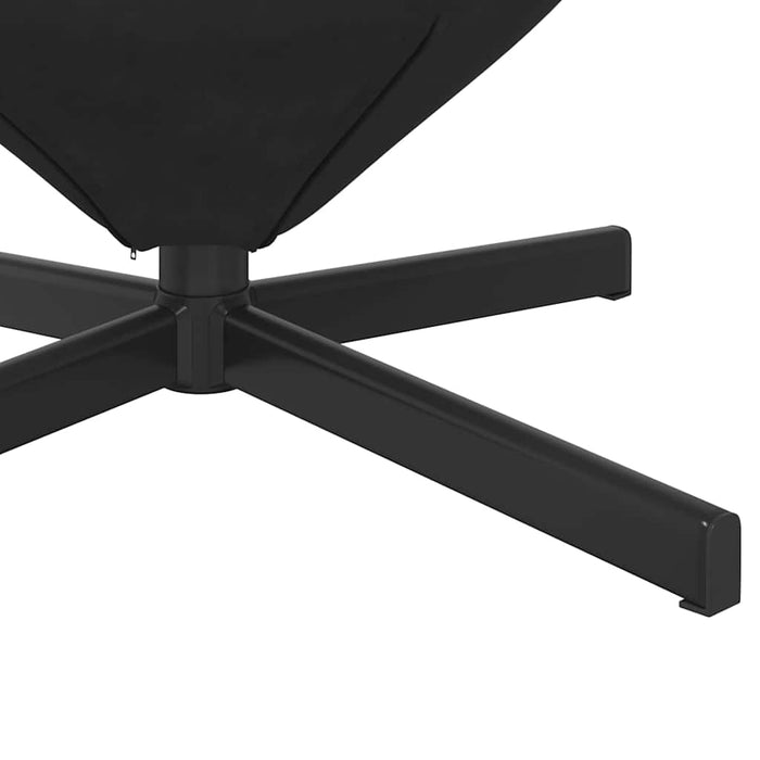 Fotoliu ou Negru 63 x 73 x 90 cm Catifea - WALTI WALTI