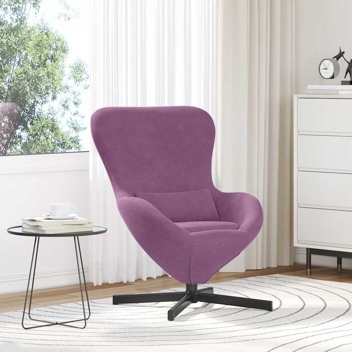 Fotoliu ou Violet 63 x 73 x 90 cm Catifea WALTI