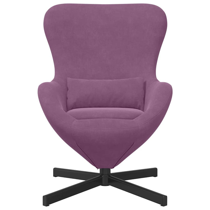 Fotoliu ou Violet 63 x 73 x 90 cm Catifea WALTI