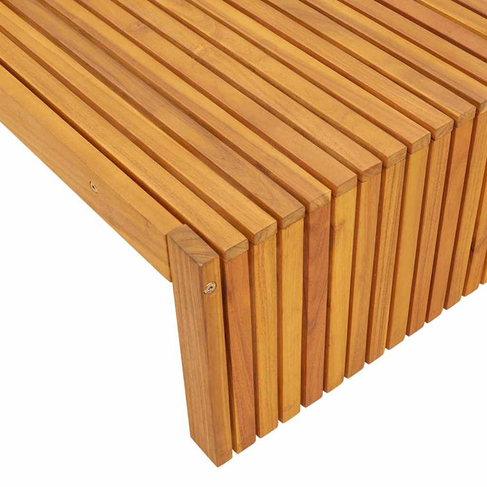 Șezlong Lemn masiv de acacia Ulei Natural WALTI
