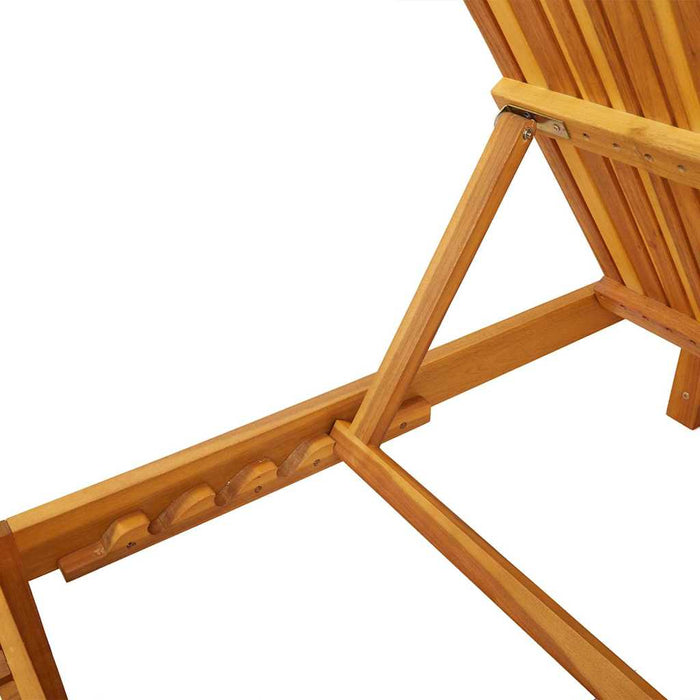 Șezlong Lemn masiv de acacia Ulei Natural WALTI