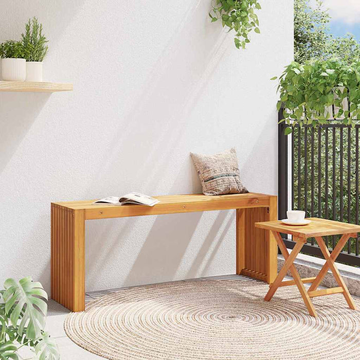 bancă Ulei Natural 110 x 30 x 45 cm Lemn solid de tec - WALTI WALTI