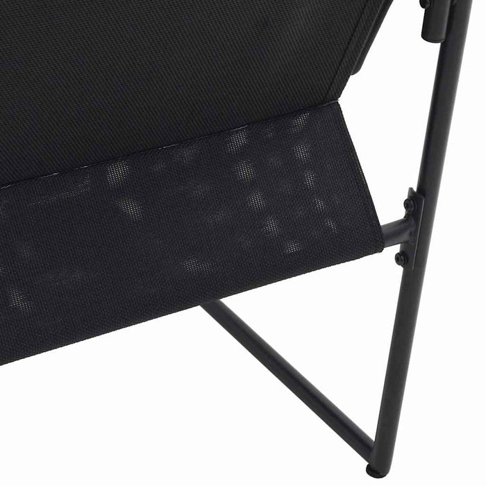 Scaune de grădină 4 pcs Negru și antracit 50.5 x 59 x 81.5 cm - WALTI WALTI