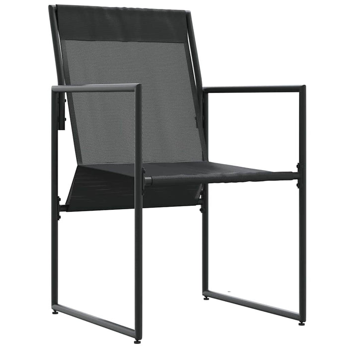 Scaune de grădină 4 pcs Negru și antracit 50.5 x 59 x 81.5 cm - WALTI WALTI