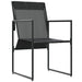 Scaune de grădină 4 pcs Negru și antracit 50.5 x 59 x 81.5 cm - WALTI WALTI