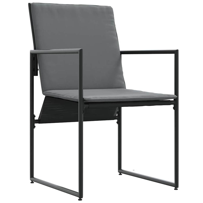 Scaune de grădină 4 pcs Negru și antracit 50.5 x 59 x 81.5 cm - WALTI WALTI