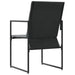 Scaune de grădină 4 pcs Negru și antracit 50.5 x 59 x 81.5 cm - WALTI WALTI