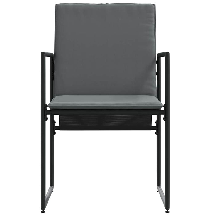 Scaune de grădină 4 pcs Negru și antracit 50.5 x 59 x 81.5 cm - WALTI WALTI