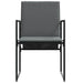 Scaune de grădină 4 pcs Negru și antracit 50.5 x 59 x 81.5 cm - WALTI WALTI