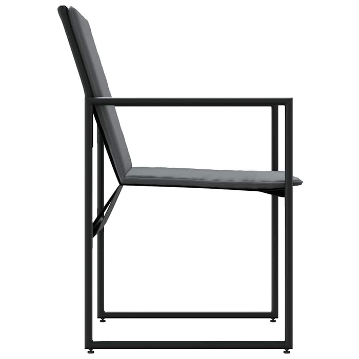 Scaune de grădină 4 pcs Negru și antracit 50.5 x 59 x 81.5 cm - WALTI WALTI