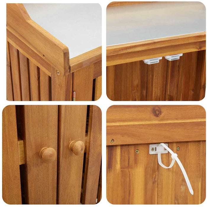 Dulap de grădină Maro 78 x 36.5 x 78cm Lemn masiv de acacia - WALTI WALTI