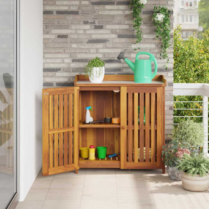 Dulap de grădină Maro 78 x 36.5 x 78cm Lemn masiv de acacia - WALTI WALTI