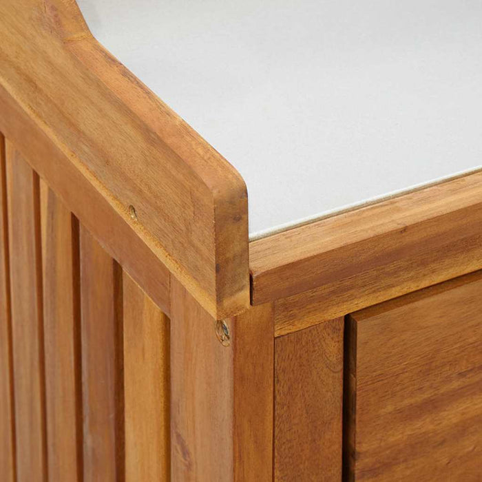 Dulap de grădină natural 78 x 36,5 x 78cm Lemn Solid de Acacia - WALTI WALTI