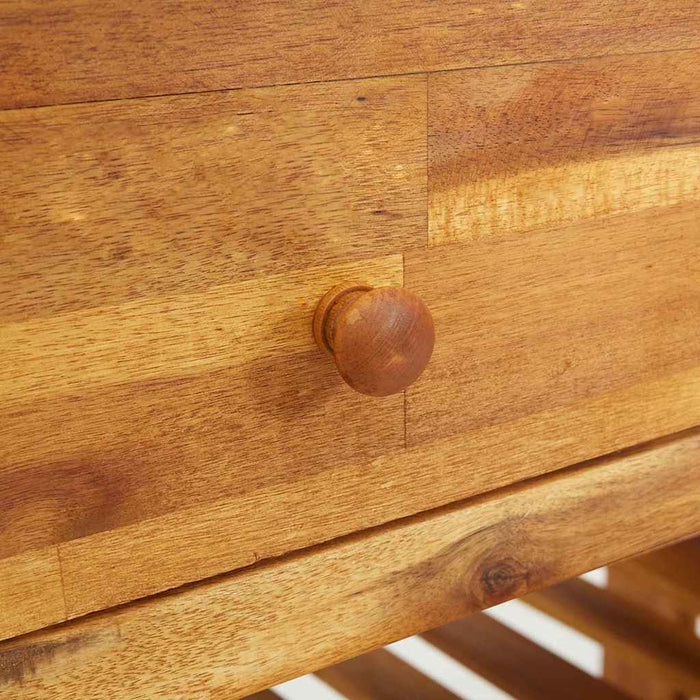Dulap de grădină natural 78 x 36,5 x 78cm Lemn Solid de Acacia - WALTI WALTI