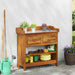 Dulap de grădină natural 78 x 36,5 x 78cm Lemn Solid de Acacia - WALTI WALTI