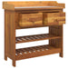 Dulap de grădină natural 78 x 36,5 x 78cm Lemn Solid de Acacia - WALTI WALTI