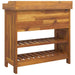 Dulap de grădină natural 78 x 36,5 x 78cm Lemn Solid de Acacia - WALTI WALTI