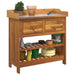 Dulap de grădină natural 78 x 36,5 x 78cm Lemn Solid de Acacia - WALTI WALTI