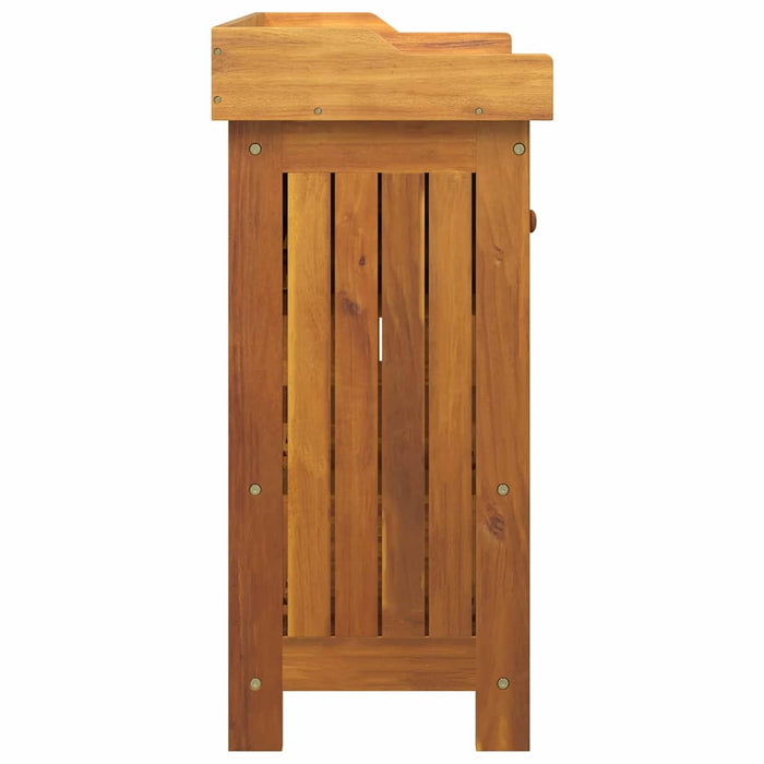Dulap de grădină natural 78 x 36,5 x 78cm Lemn Solid de Acacia - WALTI WALTI