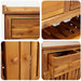 Dulap de grădină Maro 78 x 36.5 x 78 cm Lemn masiv de acacia - WALTI WALTI