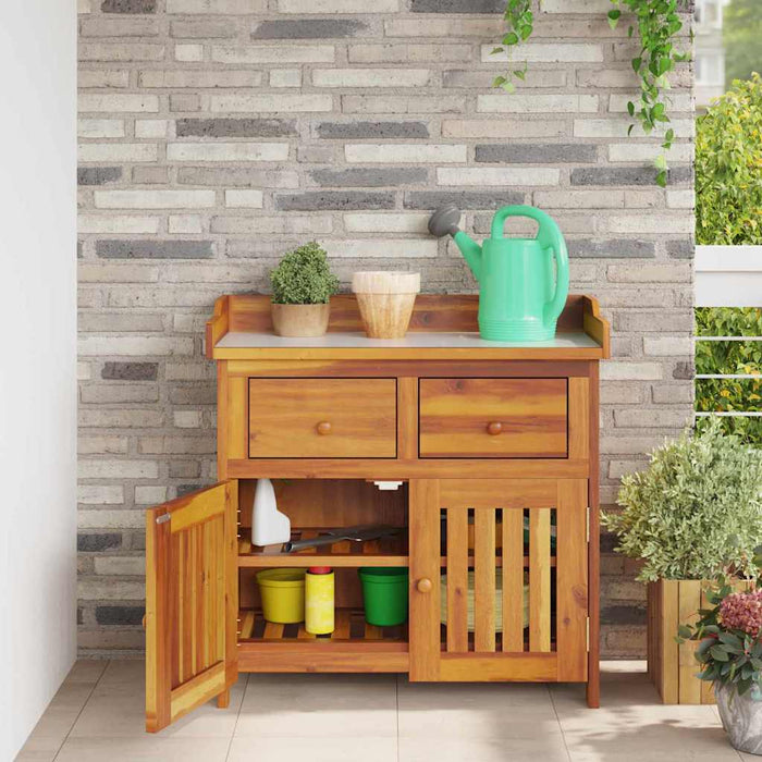 Dulap de grădină Maro 78 x 36.5 x 78 cm Lemn masiv de acacia - WALTI WALTI