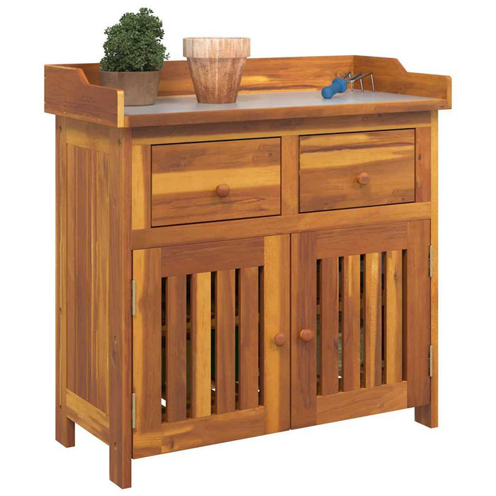 Dulap de grădină Maro 78 x 36.5 x 78 cm Lemn masiv de acacia - WALTI WALTI