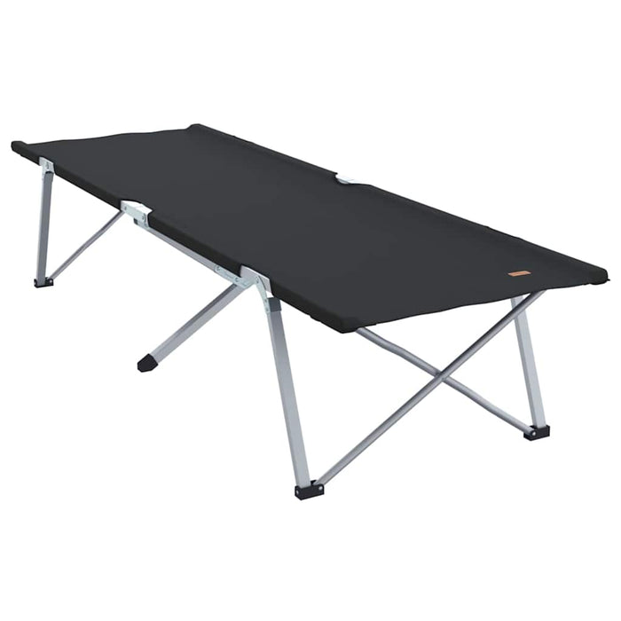 Pat pliabil de camping cu geantă de transport Negru 600D Oxford Fabric - WALTI WALTI