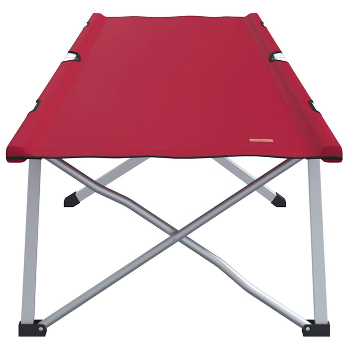 Pat Pliabil de Camping Roșu Metal și Material Textil Standard - WALTI WALTI