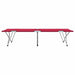 Pat Pliabil de Camping Roșu Metal și Material Textil Standard - WALTI WALTI