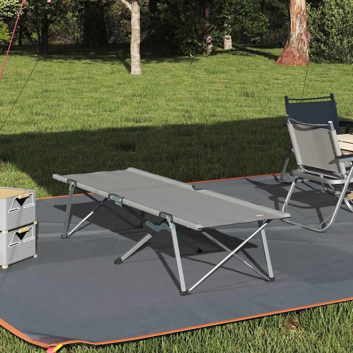 Pat pliabil camping Gri Aluminiu Mare Pliabil - WALTI WALTI