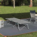Pat pliabil camping Gri Aluminiu Mare Pliabil - WALTI WALTI