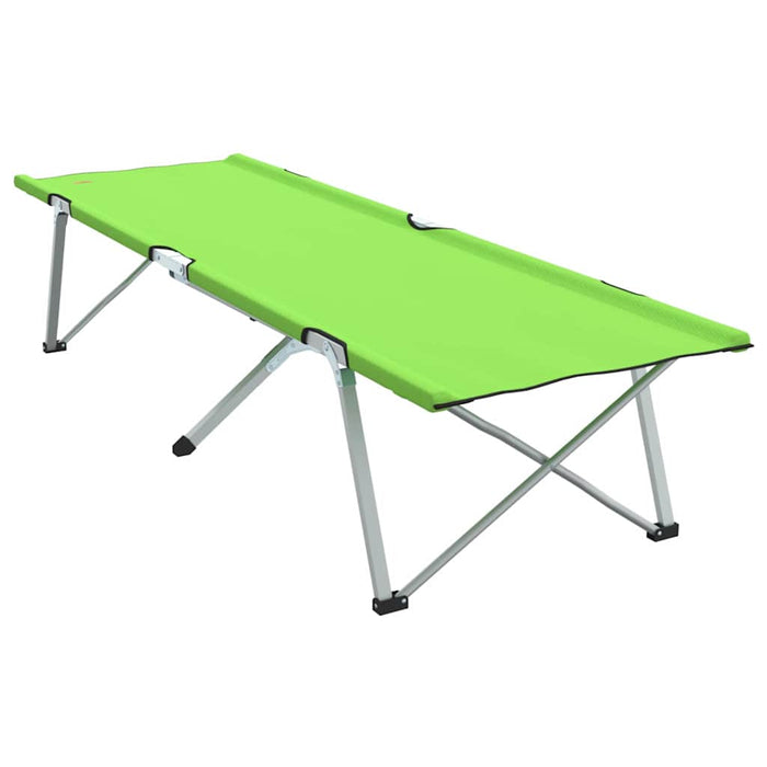 Pat Camping Pliabil Verde închis Metal, Poliester O persoană - WALTI WALTI