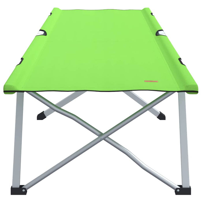Pat Camping Pliabil Verde închis Metal, Poliester O persoană - WALTI WALTI