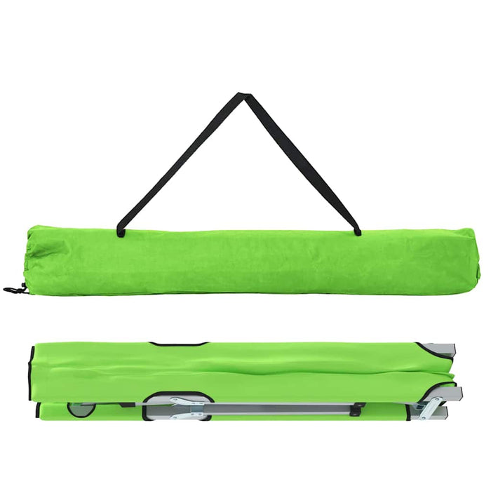 Pat Camping Pliabil Verde închis Metal, Poliester O persoană - WALTI WALTI