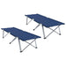Pat pliabil pentru camping 2 pcs albastru 62 x 194 x 42 cm - WALTI WALTI