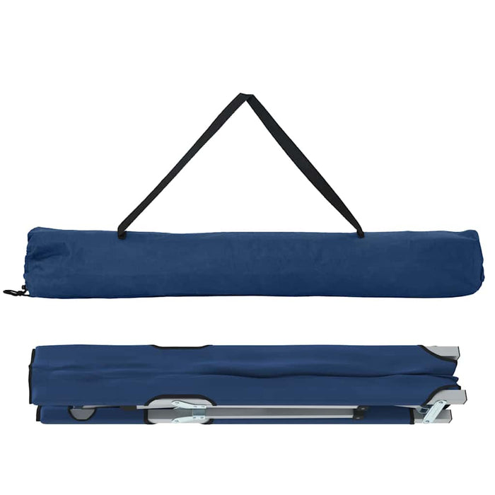 Pat pliabil pentru camping 2 pcs albastru 62 x 194 x 42 cm - WALTI WALTI