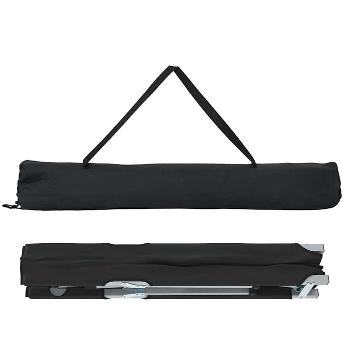 Pat pliabil pentru camping Manual 2 pcs Negru 62 x 194 x 42 cm - WALTI WALTI