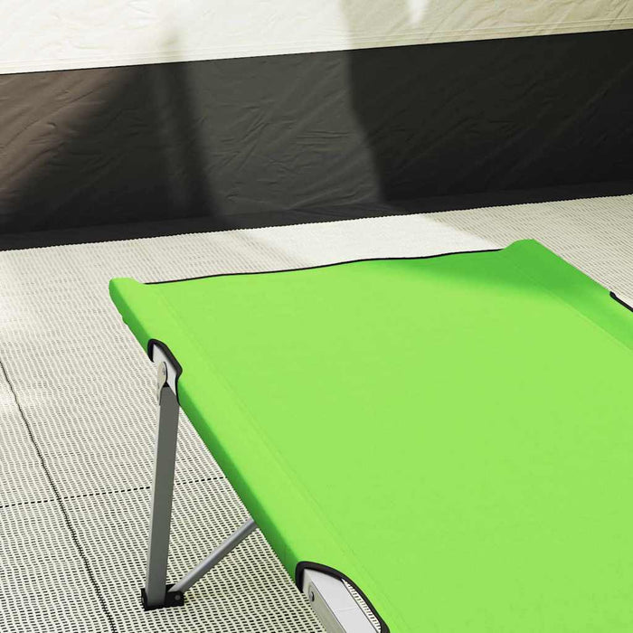 Pat pliabil pentru camping 2 pcs Verde închis 62 x 194 x 42 cm - WALTI WALTI