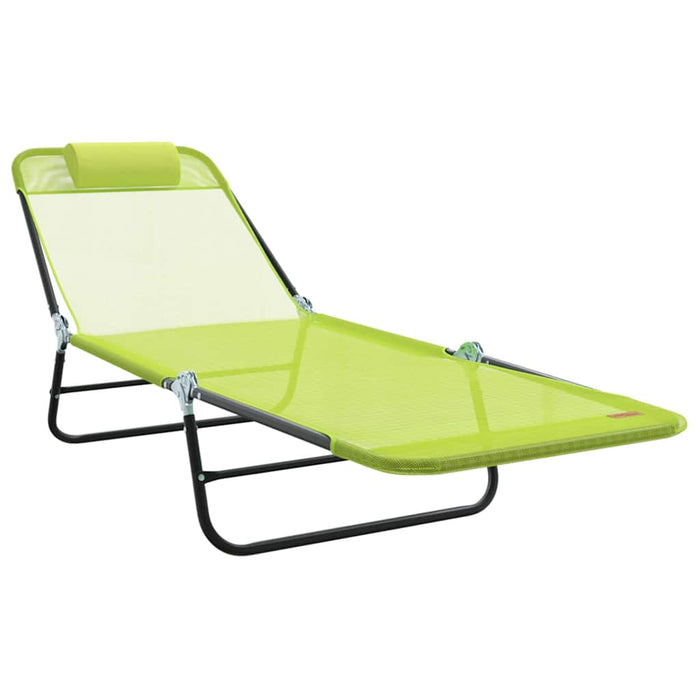 Șezlong pliabil Verde 182 x 55 x 85,5 cm Textilenă - WALTI WALTI