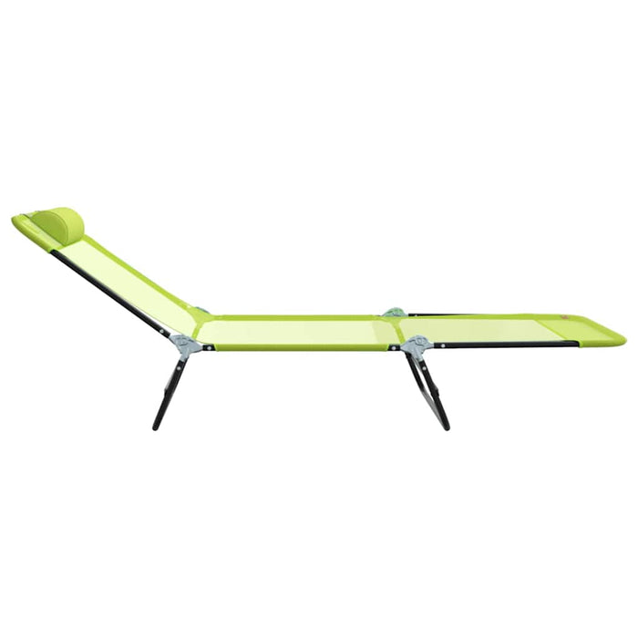 Șezlong pliabil Verde 182 x 55 x 85,5 cm Textilenă - WALTI WALTI