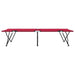 Pat pliabil pentru camping Roșu 206 x 76 x 74 cm Tafeta Oxford - WALTI WALTI