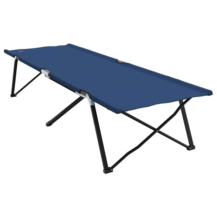 Pat pliabil pentru camping 2 pcs albastru 206 x 76 x 74 cm - WALTI WALTI