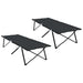 Pat pliabil pentru camping Manual 2 pcs Negru 206 x 76 x 74 cm - WALTI WALTI