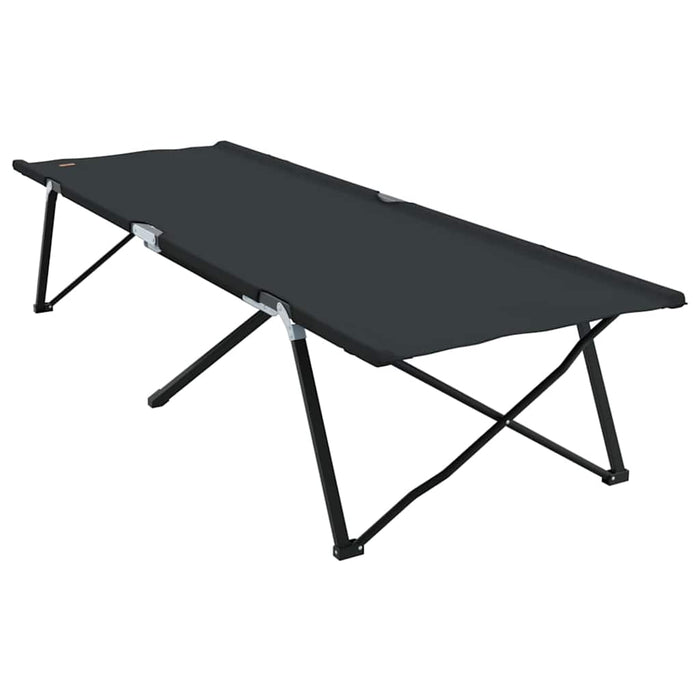 Pat pliabil pentru camping Manual 2 pcs Negru 206 x 76 x 74 cm - WALTI WALTI